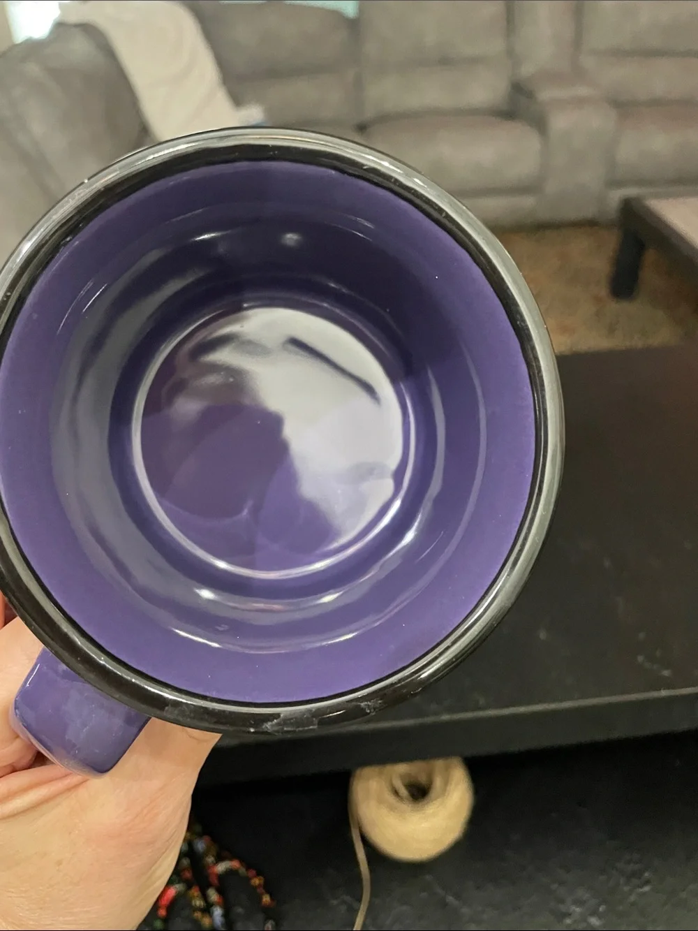 Purple Speckled Camp Mug BFC College